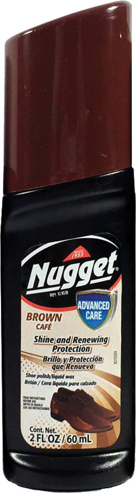 CERA LIQUIDA PARA CALZADO CAFE 60 ML.43145 NUGGET