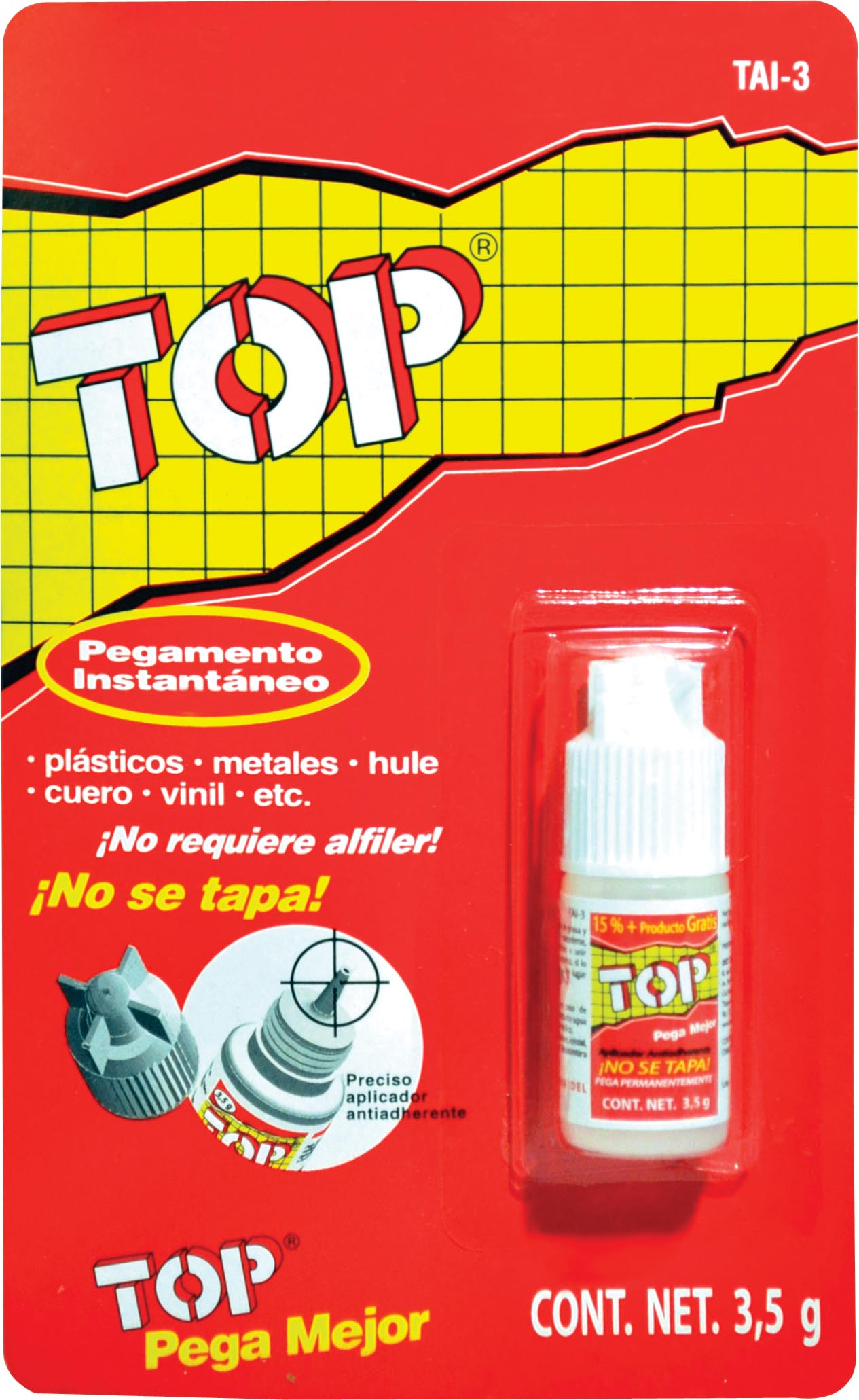 ADHESIVO TOP DE 3.5 GRS.EN BLISTER INDIVIDUAL TAI3100