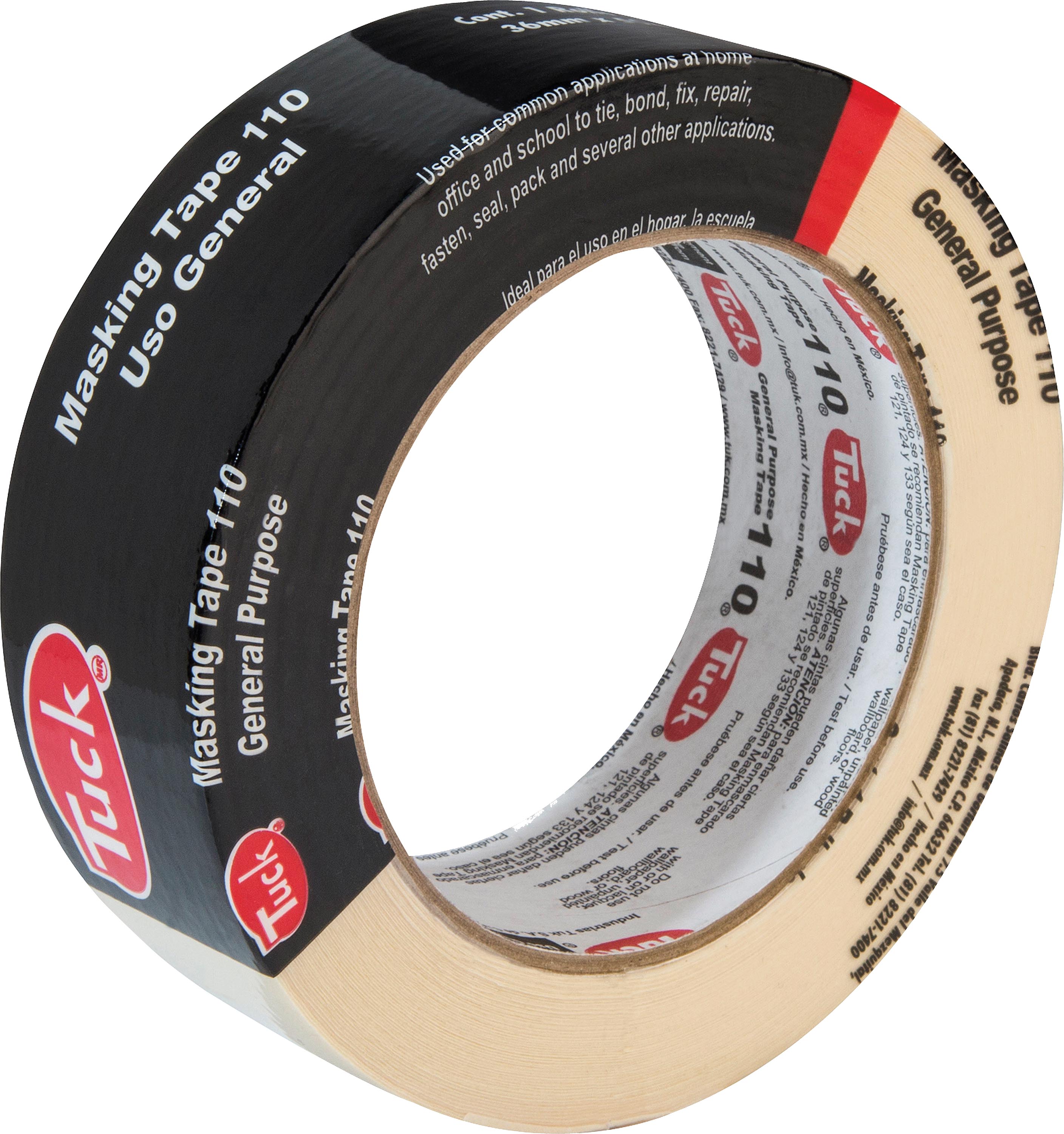 CINTA MASKING 11/2 X 50MTS T.110 NEGRA TUK