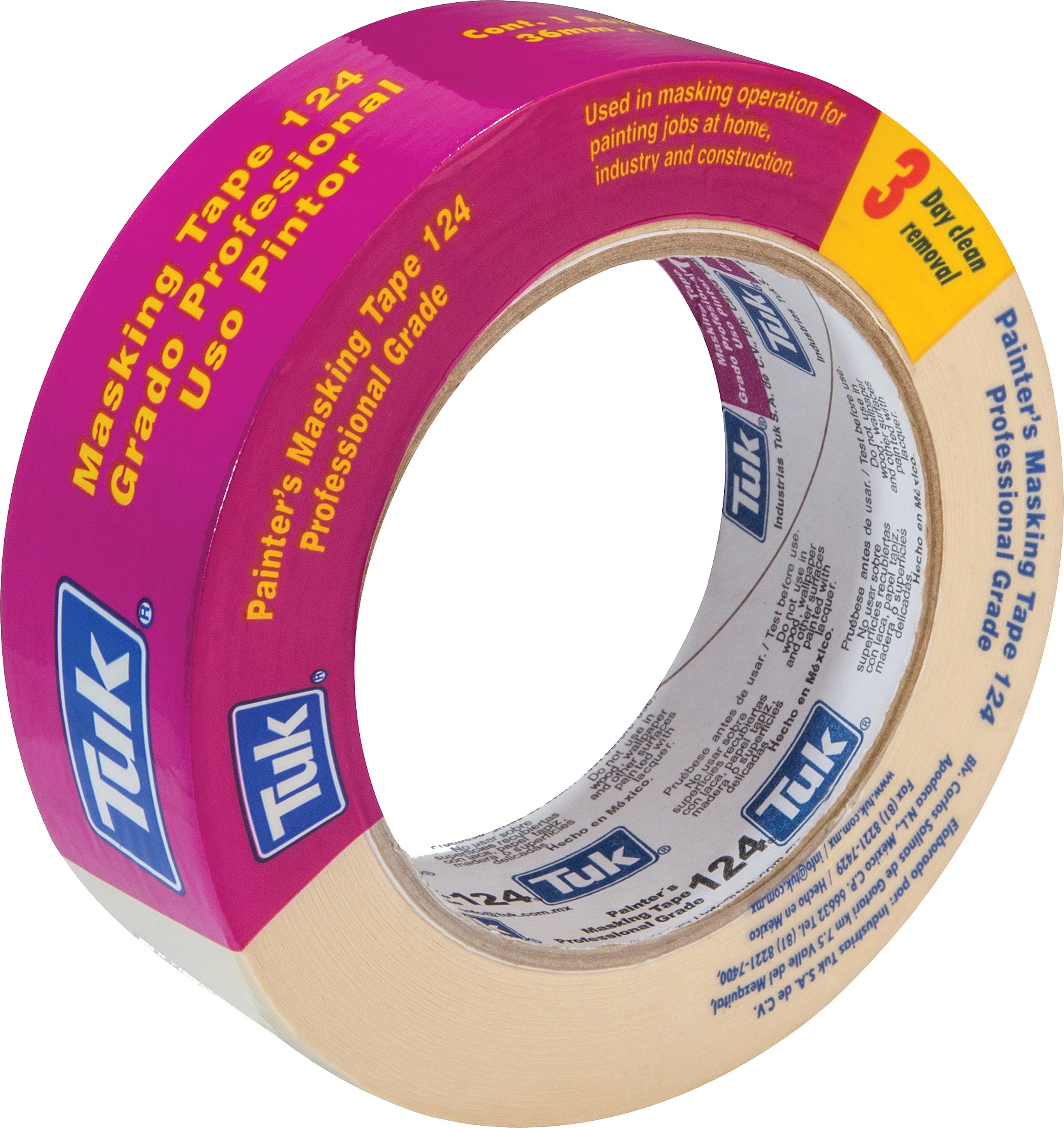 CINTA MASKING 1 1/2X50MTS T.124 MORADA TUK