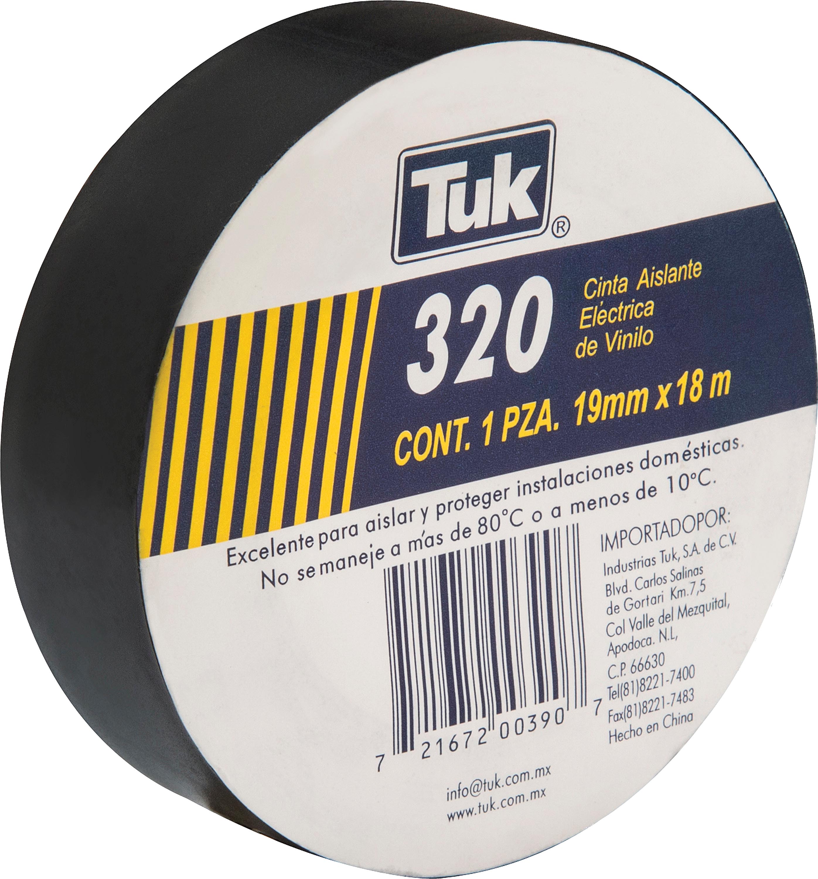 CINTA D/AISLAR 320NE 3/4 X18 MTS NGA ELECTRICA PZA.TUK