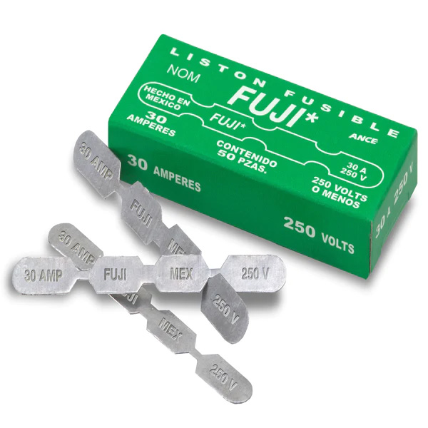 LISTON FUSIBLE 30 AMP.LF30 C/50 PZAS.