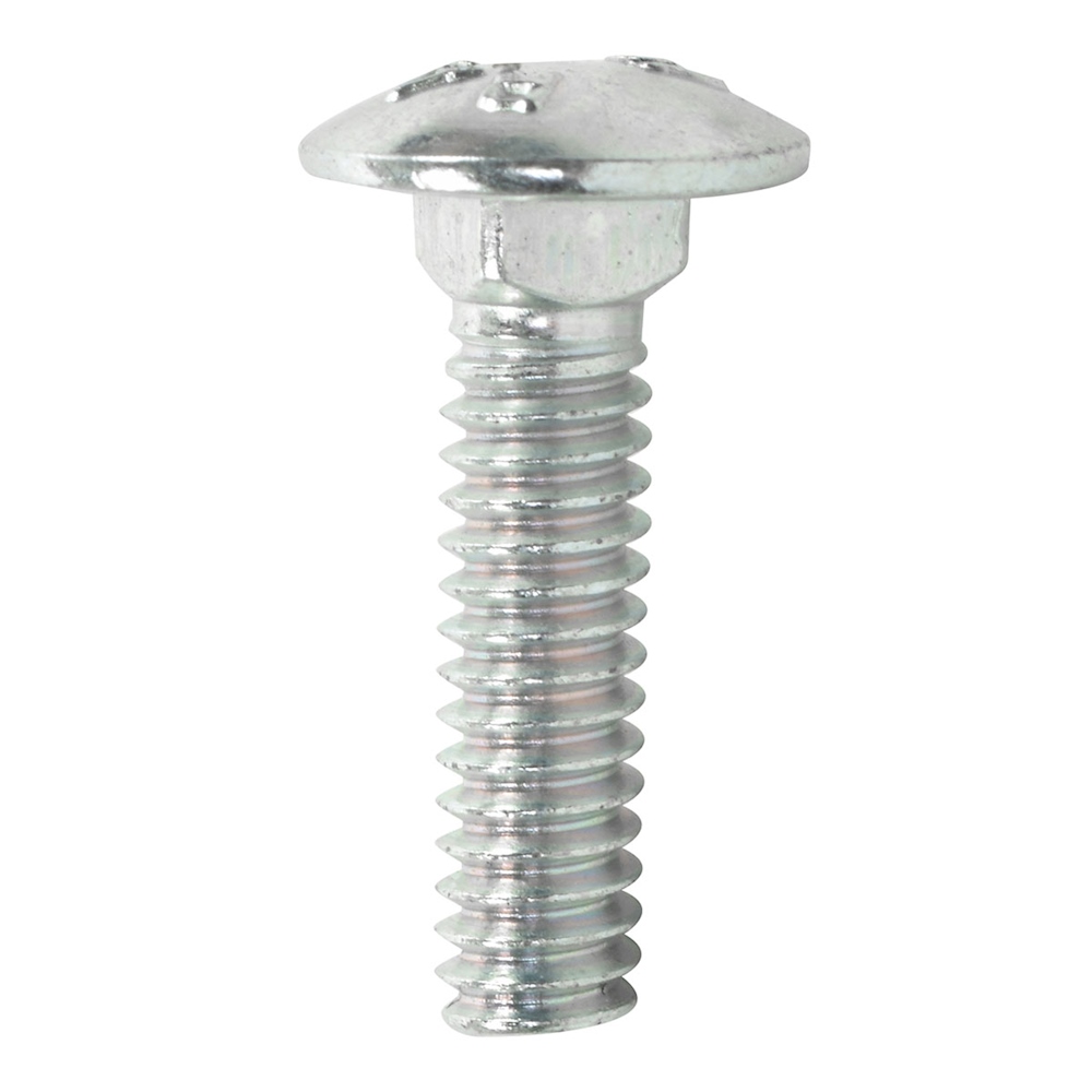 TORNILLO COCHE ACERO 1/4 X 1 C/TUERCA C/100