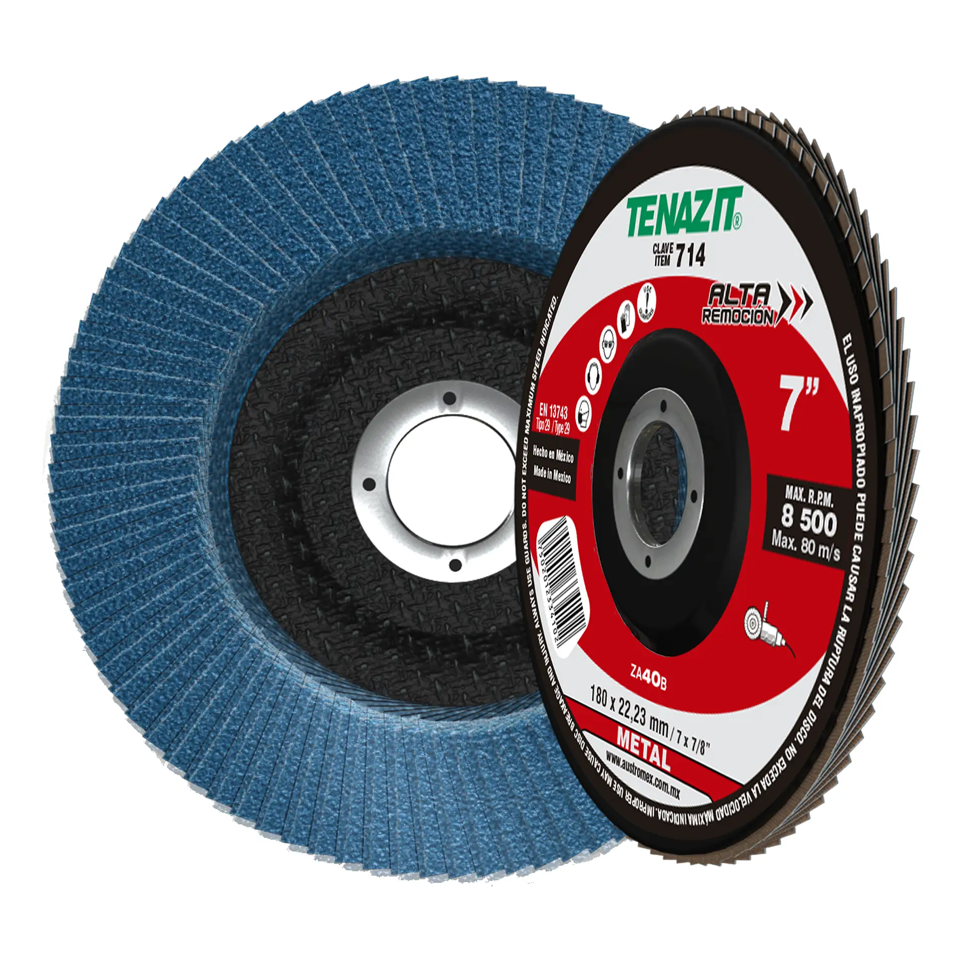 DISCO LAMINADO 7X7/8 ZA40B TENAZIT C.714