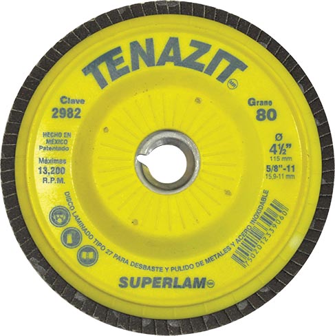 DISCO LAMINADO RECORTAB 41/2x5/8 Z80 C.2982