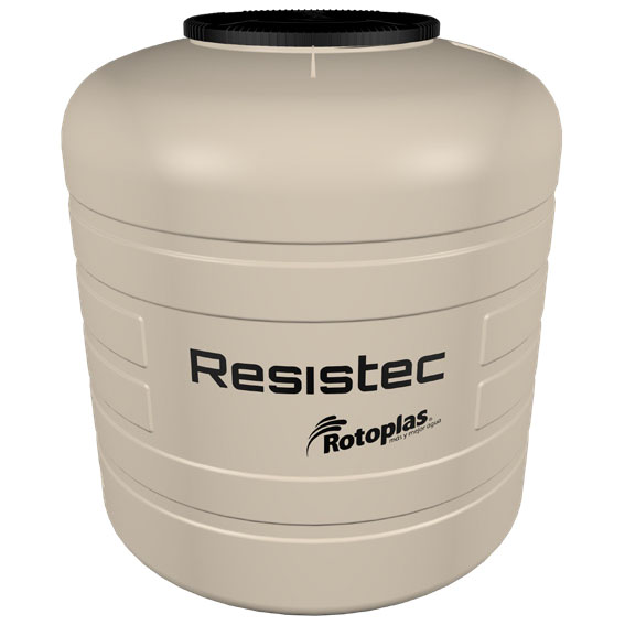 TINACO RESISTEC NM 1100L C/VALV Y FLOT BEIGE ROTOPLAS 5...